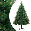 Image de vidaXL Sapin de Noël artificiel à charnières avec support 180 cm 356752