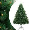 Image de Sapin De Noël Artificiel À Charnières Avec Support 210 Cm Vidaxl