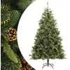Image de Sapin De Noël Artificiel Articulé Avec Pommes De Pin 210 Cm Vidaxl