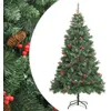 Image de Sapin De Noël Artificiel Avec Pommes De Pin Et Baies 240 Cm Vidaxl