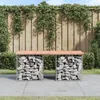 Image de Banc De Jardin Design Gabion 103x44x42cm Bois Massif De Douglas Vidaxl