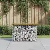 Image de Banc De Jardin Design Gabion 63x31,5x42 Cm Bois De Pin Imprégné Vidaxl