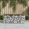 Image de Banc De Jardin Design Gabion 103x31,5x42cm Bois De Pin Imprégné Vidaxl