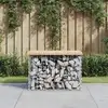 Image de Banc De Jardin Design De Gabion 63x44x42 Cm Bois Massif De Pin Vidaxl