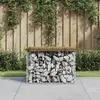 Image de Banc De Jardin Design Gabion 63x44x42 Cm Bois De Pin Imprégné Vidaxl