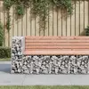 Image de Banc Jardin Design Gabion 122x71x65,5 Cm Bois Massif De Douglas Vidaxl