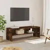 Image de Meuble Tv Chêne Fumé 120x40x40 Cm Bois D'ingénierie Vidaxl
