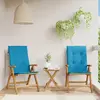 Image de Chaises De Jardin Inclinables Lot De 2 Et Coussins Teck Massif Vidaxl