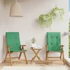 Image de Chaises De Jardin Inclinables Lot De 2 Et Coussins Teck Massif Vidaxl
