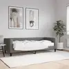 Image de Lit De Jour Avec Matelas Gris Foncé 80x200 Cm Tissu Vidaxl