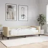Image de Lit De Jour Avec Matelas Crème 90x200 Cm Tissu Vidaxl