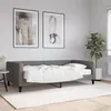 Image de Lit De Jour Avec Matelas Gris Foncé 100x200 Cm Tissu Vidaxl