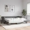 Image de vidaXL Lit de jour avec gigogne sans matelas gris foncé 90x200 cm 3196579