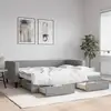 Image de Lit De Jour Avec Gigogne Et Tiroirs Sans Matelas 90x200 Cm Vidaxl