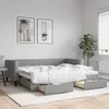 Image de vidaXL Lit de jour avec gigogne et tiroirs sans matelas 90x200 cm 3196614