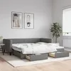 Image de Lit De Jour Avec Gigogne Et Tiroirs Sans Matelas 100x200 Cm Vidaxl