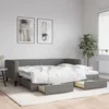 Image de Lit De Jour Avec Gigogne Et Tiroirs Sans Matelas 90x190 Cm Vidaxl