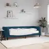 Image de Lit De Jour Avec Matelas Bleu 80x200 Cm Velours Vidaxl