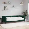 Image de Lit De Jour Avec Matelas Vert Foncé 90x200 Cm Velours Vidaxl
