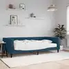 Image de Lit De Jour Avec Matelas Bleu 100x200 Cm Velours Vidaxl