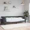 Image de Lit De Jour Avec Matelas Gris Foncé 100x200 Cm Velours Vidaxl