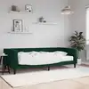 Image de Lit De Jour Avec Matelas Vert Foncé 100x200 Cm Velours Vidaxl
