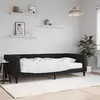 Image de Lit De Jour Avec Matelas Noir 100x200 Cm Velours Vidaxl