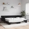 Image de vidaXL Lit de jour avec lit gigogne noir 90x190 cm velours 3196706