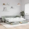 Image de vidaXL Lit de jour avec gigogne et tiroirs sans matelas 90x200 cm 3196739