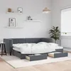 Image de vidaXL Lit de Jour avec Lit Gigogne et Tiroirs Canapé-lit avec Rangement Lit dInvité Meuble de Chambre Salon Moderne 3196740
