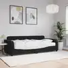 Image de Lit De Jour Avec Matelas Noir 90x200 Cm Velours Vidaxl