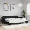Image de vidaXL Lit de jour avec lit gigogne noir 90x200 cm velours 3196933