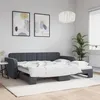 Image de vidaXL Lit de jour avec lit gigogne gris foncé 90x190 cm velours canapé-lit canapé-lit confortable lit de jour gigogne 3196943