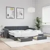 Image de Lit De Jour Avec Gigogne Et Tiroirs Sans Matelas 90x200 Cm Vidaxl
