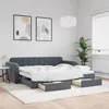 Image de vidaXL Lit de jour avec gigogne et tiroirs sans matelas 90x200 cm 3196978