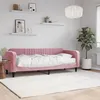 Image de Lit De Jour Avec Matelas Rose 80x200 Cm Velours Vidaxl
