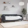 Image de Lit De Jour Avec Matelas Gris Foncé 100x200 Cm Velours Vidaxl