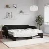 Image de vidaXL Lit de jour avec lit gigogne noir 80x200 cm velours 3197060
