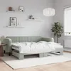 Image de vidaXL Lit de jour avec gigogne sans matelas gris clair 90x200 cm 3197063