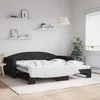 Image de Lit De Jour Avec Gigogne Sans Matelas Noir 100x200 Cm Vidaxl