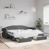 Image de Lit De Jour Avec Gigogne Et Tiroirs Sans Matelas 80x200 Cm Vidaxl