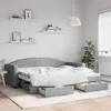 Image de Lit De Jour Avec Gigogne Et Tiroirs Sans Matelas 90x200 Cm Vidaxl