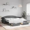 Image de Lit De Jour Avec Gigogne Et Tiroirs Sans Matelas 90x190 Cm Vidaxl
