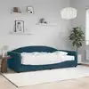 Image de Lit De Jour Avec Matelas Bleu 100x200 Cm Velours Vidaxl