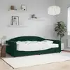 Image de Lit De Jour Avec Matelas Vert Foncé 100x200 Cm Velours Vidaxl