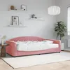 Image de Lit De Jour Avec Matelas Rose 100x200 Cm Velours Vidaxl