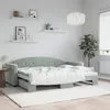 Image de vidaXL Lit de jour avec lit gigogne gris clair 80x200 cm velours 3197294