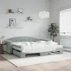 Image de Lit De Jour Et Gigogne Et Matelas Gris Clair 100x200 Cm Velours Vidaxl