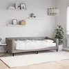Image de Lit De Jour Avec Matelas Taupe 80x200 Cm Tissu Vidaxl