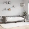 Image de Lit De Jour Avec Matelas Taupe 90x200 Cm Tissu Vidaxl